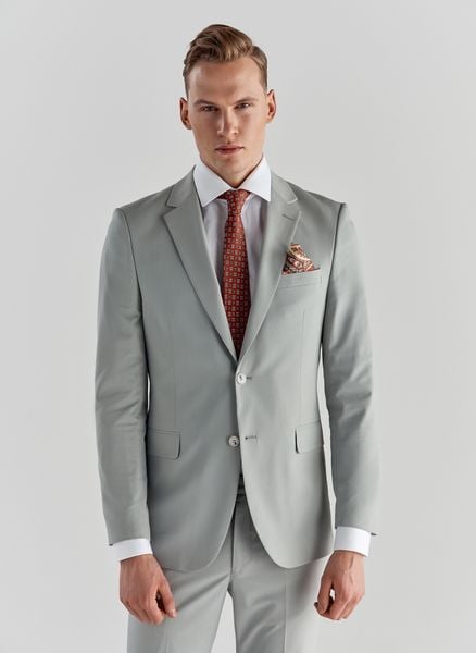 PAKO LORENTE – Marynarka garniturowa P22SF-3G-018-M-S. Szare garnitury Pako Lorente, na komunię, m, bez wzorów. Za 399.99 zł.