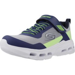 Buty SKECHERS GLIDE STEP DRIFT Niebieski. Niebieskie buty turystyczne Skechers, bez wzorów, z syntetyku, bez zapięcia, na fitness i siłownię. Za 193.99 zł.