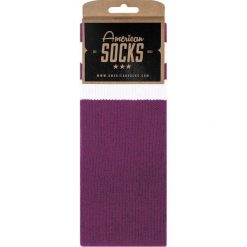 Skarpety American Socks Plum Mid High. Fioletowe skarpety AMERICAN SOCKS, bez wzorów. Za 80.37 zł.