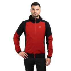 Kurtka trekkingowa męska Montura Premium Wind Hoody m. Czarne kurtki MONTURA, m, bez wzorów, bez kaptura. Za 999.99 zł.