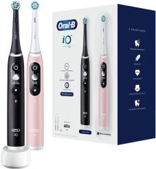 Szczoteczka magnetyczna Oral-B iO Series 6 Duo czarny/różowy. Szczoteczki elektryczne ORAL B. Za 899.00 zł.