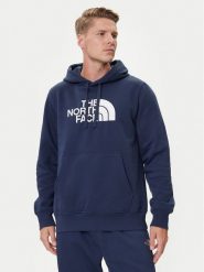 The North Face Bluza Drew Peak NF0A89EM Granatowy Regular Fit. Niebieskie bluzy The North Face, l, bez wzorów, z bawełny, bez kaptura. Za 309.99 zł.