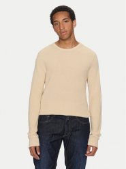 Blend Sweter 20714336 Beżowy Regular Fit. Brązowe swetry rozpinane Blend, l, bez wzorów, z bawełny, bez kołnierzyka, bez ramiączek. Za 89.99 zł.
