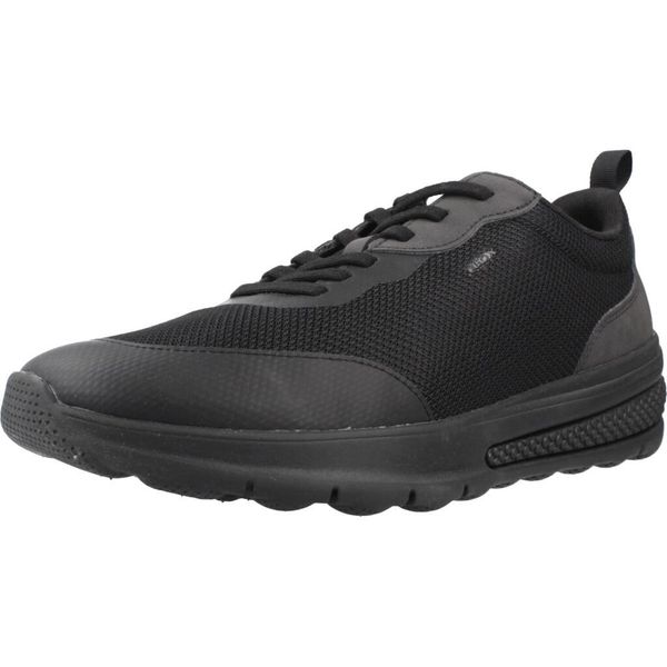 Buty GEOX U ACTIVART Czarny. Czarne buty trekkingowe Geox, bez wzorów, z syntetyku, bez zapięcia, trekkingowe. Za 330.99 zł.