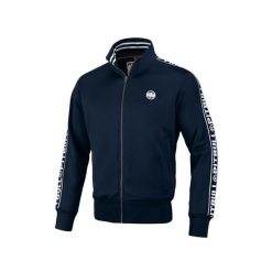 Bluza męska Pitbull rozpinana Oldschool Tape Logo. Niebieskie bluzy PITBULL, m, bez wzorów, bez kaptura. Za 259.00 zł.