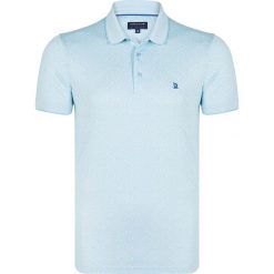 Koszulka polo w kolorze błękitnym. Niebieskie koszulki polo Giorgio Di Mare, m, bez wzorów, bez kołnierzyka, bez ramiączek. W wyprzedaży za 107.95 zł.