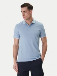BOSS Polo Passertip 50507699 Błękitny Slim Fit. Niebieskie koszulki polo Boss, m, bez wzorów, z bawełny, bez kołnierzyka, bez ramiączek. Za 379.99 zł.