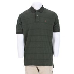 Second life - Męska khaki koszulka polo z krótkim rękawem - Jak nowy. Zielone koszulki polo RALPH LAUREN, m, bez wzorów, bez kołnierzyka, bez ramiączek. Za 127.76 zł.