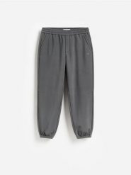 Spodnie jogger z polarem - ciemnoszary. Szare joggery i bojówki Reserved, l, bez wzorów, z polaru. Za 149.99 zł.