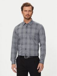 Boss Koszula Liam 50521641 Szary Regular Fit. Szare koszule Boss, m, bez wzorów, z bawełny, bez kołnierzyka, bez ramiączek. Za 329.99 zł.