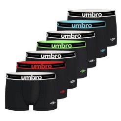Bokserki majtki męskie Umbro zestaw 6 SZTUK. Czarne slipy i bokserki Umbro, m, bez wzorów, z bawełny. Za 119.00 zł.