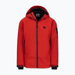Kurtka zimowa męska Pitbull Padded Rockfish Hooded. Czerwone kurtki PITBULL, na zimę, m, bez wzorów, z materiału, bez kaptura. Za 219.99 zł.