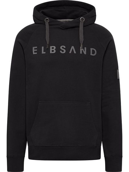 ELBSAND Bluza "Kjetil" w kolorze czarnym rozmiar: L. Czarne bluzy ELBSAND, l, bez wzorów, z bawełny, z kapturem. Za 201.55 zł.