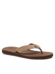 Quiksilver Japonki AQYL101323 Brązowy. Brązowe japonki Quiksilver, bez wzorów, ze skóry. Za 109.99 zł.