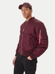 Alpha Industries Kurtka bomber 258500 Bordowy Regular Fit. Czerwone kurtki Alpha Industries, l, bez wzorów, z syntetyku, bez kaptura. Za 859.99 zł.