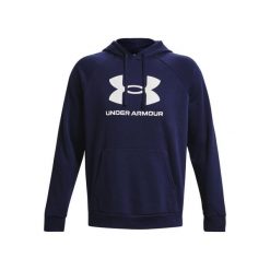 Bluza z kapturem Under Armour Rival Fleece Logo. Białe bluzy z kapturem Under Armour, m, bez wzorów, z materiału, z kapturem. Za 303.40 zł.