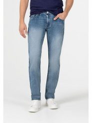 Timezone Dżinsy "Eduardo" - Slim fit - w kolorze niebieskim rozmiar: W31/L30. Niebieskie jeansy Timezone, l. Za 192.79 zł.