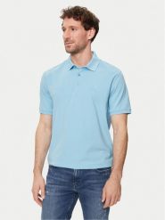 KARL LAGERFELD Polo 745890 542221 Niebieski Regular Fit. Niebieskie koszulki polo KARL LAGERFELD, m, bez wzorów, z bawełny, bez kołnierzyka, bez ramiączek. Za 299.99 zł.