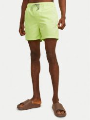Jack&Jones Szorty kąpielowe Fiji 12253118 Zielony Regular Fit. Zielone kąpielówki Jack&Jones, m, bez wzorów, z syntetyku. Za 59.99 zł.