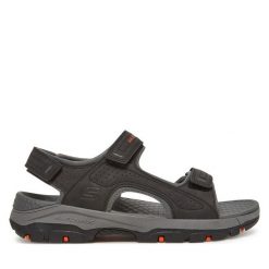 Sandały Skechers. Czarne sandały Skechers, bez zapięcia. Za 199.99 zł.