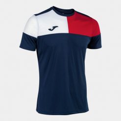 Koszulka Joma Crew V. Białe t-shirty sportowe Joma, bez wzorów, bez ramiączek, na fitness i siłownię. Za 162.99 zł.