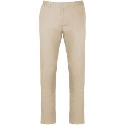 Spodnie Kariban Chino. Brązowe eleganckie spodnie KARIBAN, m. Za 223.50 zł.