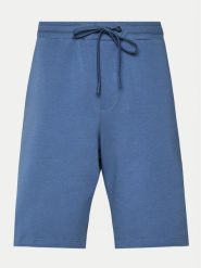 Hanro Szorty sportowe Natural Living 75960 Niebieski Regular Fit. Niebieskie krótkie spodenki sportowe Hanro, m, bez wzorów, z bawełny. Za 279.99 zł.