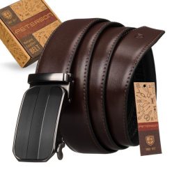 Pasek automatyczny Peterson 35 mm PTN AB35-03-PUL BRO brązowy. Brązowe paski Peterson, bez wzorów, ze skóry, eleganckie. Za 72.00 zł.