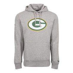 Bluza z kapturem Green Bay Packers NFL. Szare bluzy New Era, m, bez wzorów, z kapturem. Za 294.50 zł.