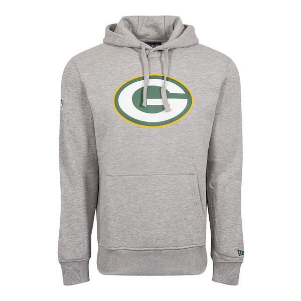 Bluza z kapturem Green Bay Packers NFL. Szare bluzy New Era, m, bez wzorów, z kapturem. Za 293.50 zł.