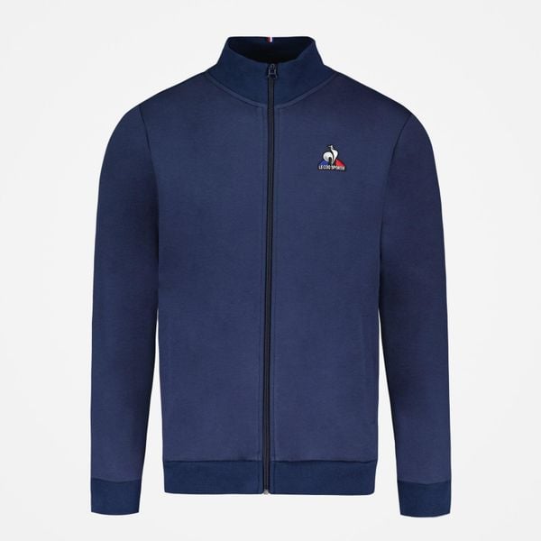 Bluza dresowa sportowa męska ESS FZ Sweat N°4 M. Niebieskie bluzy bez kaptura le coq sportif, m, bez wzorów, z dresówki, bez kaptura. W wyprzedaży za 347.70 zł.
