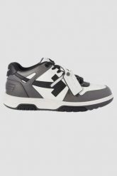 OFF-WHITE Szare sneakersy Out Of Office Calf Leather. Szare buty sportowe casual Off-White, bez wzorów, bez zapięcia. W wyprzedaży za 1,799.99 zł.