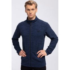 Polar męski PLM304 - granat melanż. Bluzy z polaru marki 4F. W wyprzedaży za 59.99 zł.