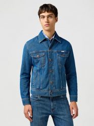 Wrangler Kurtka dżinsowa w kolorze niebieskim rozmiar: M. Niebieskie kurtki Wrangler, m, bez wzorów, z bawełny, bez kaptura. Za 290.95 zł.