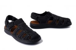 JOSEF SEIBEL 10992 TE21 100 Max 92 schwarz, sandały męskie. Czarne sandały Josef Seibel, ze skóry, bez zapięcia. Za 239.92 zł.