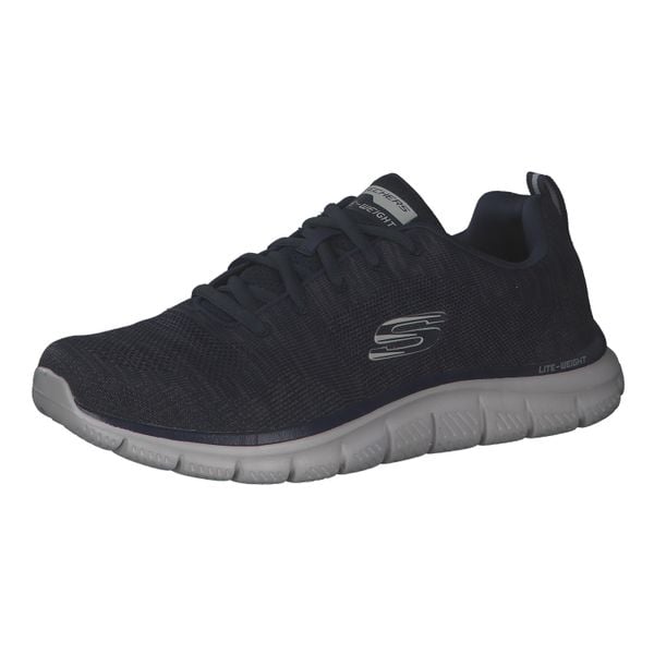 Buty do chodzenia męskie Skechers Track. Niebieskie buty do biegania Skechers, bez wzorów, z tkaniny, bez zapięcia, do biegania, skechers sport. Za 249.99 zł.