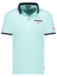 Canadian Peak Koszulka polo "Kareak" w kolorze miętowym rozmiar: M. Zielone koszulki polo Canadian Peak, m, bez wzorów, z bawełny, bez kołnierzyka, bez ramiączek. Za 86.99 zł.
