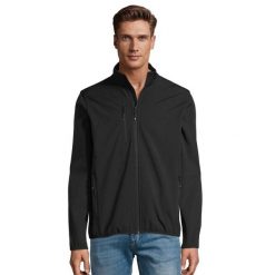 Męska Kurtka Radian Soft Shell. Czarne kurtki SOL'S, m, bez wzorów, z puchu, bez kaptura. Za 181.99 zł.