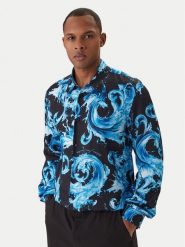 Versace Jeans Couture Koszula 80GAL2R0 NS757 Niebieski Regular Fit. Niebieskie koszule Versace Jeans Couture, m, bez wzorów, z jeansu, bez kołnierzyka, bez ramiączek. Za 1,729.00 zł.