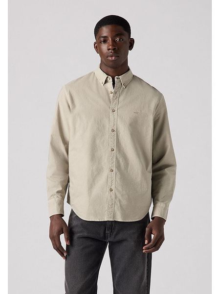 Levi´s Koszula - Relaxed fit - w kolorze beżowym rozmiar: L. Brązowe koszule l, bez wzorów, z bawełny, bez kołnierzyka, bez ramiączek. Za 117.73 zł.