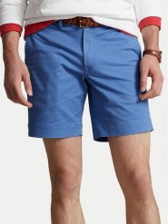 Polo Ralph Lauren Szorty materiałowe 710799213045 Niebieski Slim Fit. Niebieskie szorty Polo Ralph Lauren, m, bez wzorów, z bawełny. Za 569.99 zł.