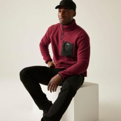 Frankie Half Zip Męski polar turystyczny. Brązowe bluzy z polaru Regatta, m, bez wzorów, z polaru, bez kaptura. W wyprzedaży za 185.15 zł.