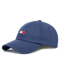 Czapka z daszkiem Tommy Jeans. Niebieskie czapki z daszkiem Tommy Jeans, bez wzorów, z jeansu. Za 149.99 zł.