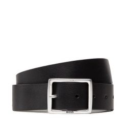 Pasek Męski BOSS. Czarne paski Boss, bez wzorów. Za 379.99 zł.