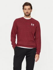 Under Armour Bluza Ua Rival Terry 1370404 Bordowy Relaxed Fit. Czerwone bluzy Under Armour, m, bez wzorów, z bawełny, bez kaptura. Za 129.99 zł.