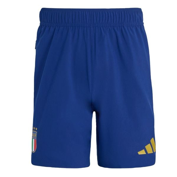 Szorty Italy Tiro Travel. Niebieskie szorty Adidas, bez wzorów, sportowe. Za 219.00 zł.