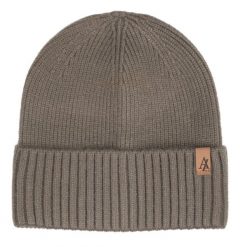 Czapka Jesienno-Zimowa (beanie) – Alties - Kawowa (z Mlekiem). Żółte czapki zimowe Alties, bez wzorów, z dzianiny. Za 59.00 zł.