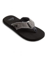 Klapki japonki męskie Quiksilver Monkey. Szare klapki Quiksilver, z materiału. Za 109.99 zł.
