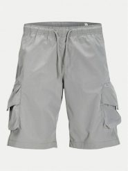 Jack&Jones Szorty materiałowe Cole 12269386 Szary Cargo Fit. Szare szorty Jack&Jones, m, bez wzorów, z materiału. Za 99.99 zł.