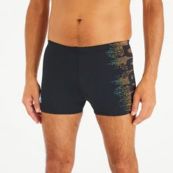 Bokserki pływackie męskie Arena OP. Brązowe odzież kąpielowa Arena, l, bez wzorów, z materiału, sportowe. W wyprzedaży za 89.99 zł.